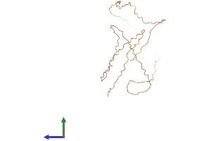 AlphaFold protein structure predicition of Human Recombinant KRTAP26-1 Protein, UniprotID Q6PEX3