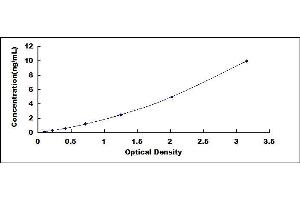Typical standard curve (IRS2 ELISA 试剂盒)