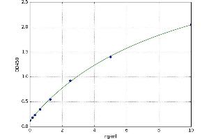A typical standard curve (CYP1A2 ELISA 试剂盒)