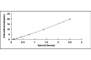 Typical standard curve (Integrin beta 2 ELISA 试剂盒)