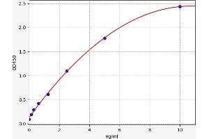 Typical standard curve (TUBB ELISA 试剂盒)