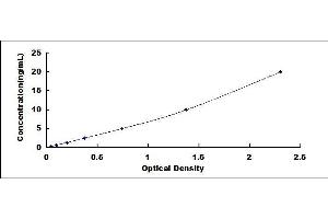Typical standard curve (PTGDS ELISA 试剂盒)