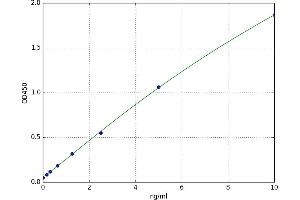 A typical standard curve (BTK ELISA 试剂盒)