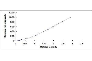 Typical standard curve (Copeptin ELISA 试剂盒)