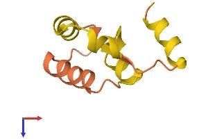 AlphaFold protein structure predicition of Human Recombinant LINC01545 Protein, UniprotID Q5VT33