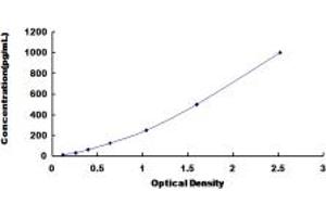 Typical standard curve (KIT Ligand ELISA 试剂盒)