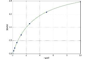 A typical standard curve (CD40 Ligand ELISA 试剂盒)