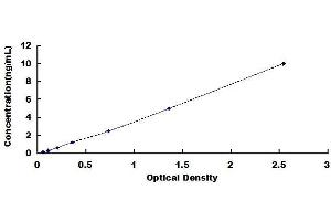 Typical standard curve (GM2A ELISA 试剂盒)