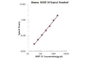 ELISA image for Matrix Metallopeptidase 10 (Stromelysin 2) (MMP10) ELISA Kit (ABIN3198468)