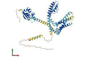 AlphaFold protein structure predicition of Human Recombinant KCNS3 Protein, UniprotID Q9BQ31
