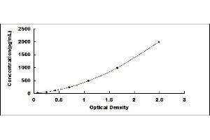 Typical standard curve