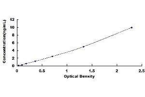 Typical standard curve (HAS2 ELISA 试剂盒)