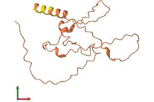 AlphaFold protein structure predicition of Human Recombinant LINC01565 Protein, UniprotID O15544
