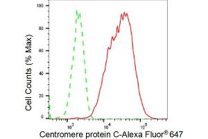 Flow cytometric analysis of Centromere protein C expression in C2C12 cells using Centromere protein C antibody (ABIN7798024), 1:2,000). (Recombinant CENP-C1 抗体)