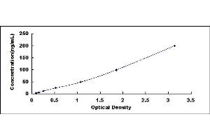 Typical standard curve (beta-2 Microglobulin ELISA 试剂盒)