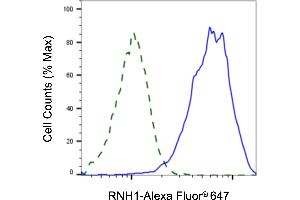 Validation of RNH1 knockdown using flow cytometry. (RNH1 抗体)