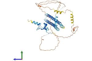 AlphaFold protein structure predicition of Mouse Recombinant Ing3 Protein, UniprotID Q8VEK6
