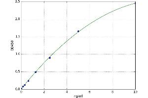 A typical standard curve (SFRP4 ELISA 试剂盒)