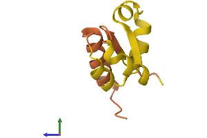 AlphaFold protein structure predicition of Human Recombinant LINC01545 Protein, UniprotID Q5VT33