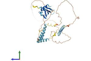 AlphaFold protein structure predicition of Mouse Recombinant Herpud1 Protein, UniprotID Q9JJK5 (HERPUD1 Protein (AA 1-391) (His tag))