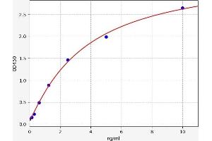 Typical standard curve (MAGEC1 ELISA 试剂盒)