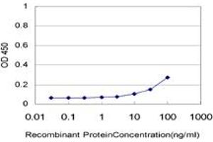 Detection limit for recombinant GST tagged CNO is approximately 10ng/ml as a capture antibody. (BLOC1S4 抗体  (AA 108-217))