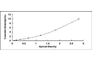 Typical standard curve (Neuregulin 4 ELISA 试剂盒)