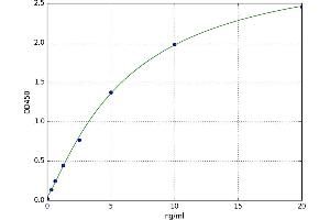 A typical standard curve (Annexin A3 ELISA 试剂盒)