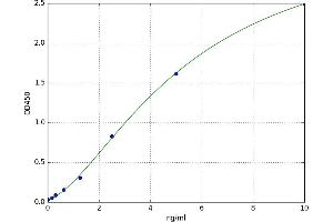 A typical standard curve (CD33 ELISA 试剂盒)