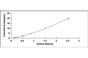 Typical standard curve (SAT1 ELISA 试剂盒)