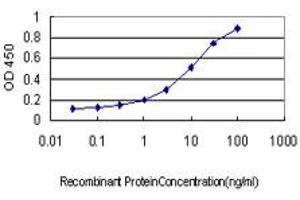 Detection limit for recombinant GST tagged SH2D3C is approximately 0. (SH2D3C 抗体  (AA 1-110))