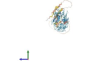 AlphaFold protein structure predicition of Human Recombinant ZNF225 Protein, UniprotID Q9UK10