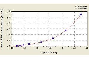 Typical standard curve (ARG2 ELISA 试剂盒)