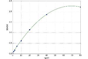 A typical standard curve (ENPP2 ELISA 试剂盒)