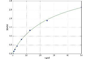 A typical standard curve