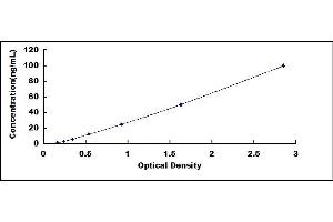 Typical standard curve (IgM ELISA 试剂盒)