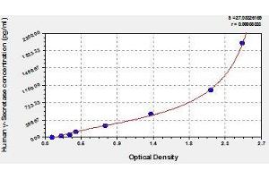 Typical standard curve (gamma Secretase ELISA 试剂盒)