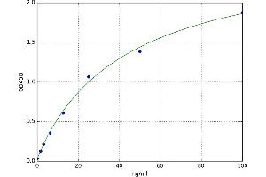 A typical standard curve (IFI30 ELISA 试剂盒)