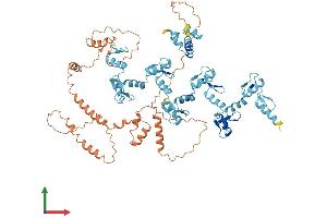 AlphaFold protein structure predicition of Human Recombinant ZNF267 Protein, UniprotID Q14586