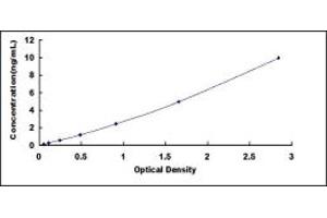 Typical standard curve (MT3 ELISA 试剂盒)