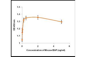 Activity Assay (AcA) image for Epidermal Growth Factor (EGF) (Active) protein (ABIN5509295) (EGF 蛋白)