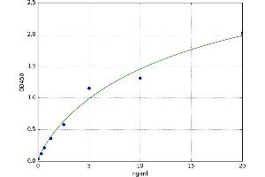A typical standard curve (ATP2A1/SERCA1 ELISA 试剂盒)