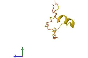 AlphaFold protein structure predicition of Human Recombinant INE1 Protein, UniprotID O15225