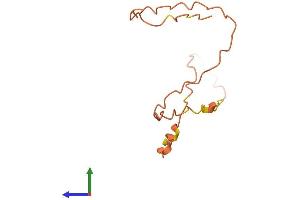 AlphaFold protein structure predicition of Human Recombinant KRTAP12-3 Protein, UniprotID P60328