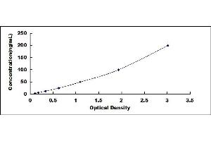 Typical standard curve (SPARC ELISA 试剂盒)