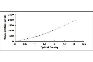 Typical standard curve