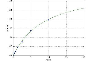 A typical standard curve (HSPD1 ELISA 试剂盒)