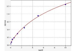 Typical standard curve (MTX3 ELISA 试剂盒)