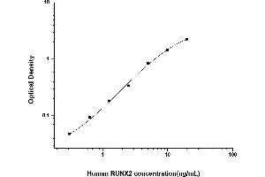 Typical standard curve (RUNX2 ELISA 试剂盒)