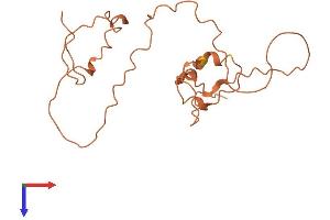 AlphaFold protein structure predicition of Human Recombinant KRTAP1-5 Protein, UniprotID Q9BYS1